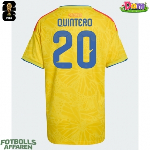 Colombia Juan Fernando Quintero #20 Hemmatröja Kvinnor VM 2026 Kortärmad